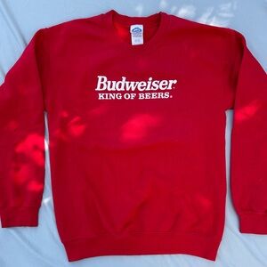 Budweiser Red Men's Sweater with back hit